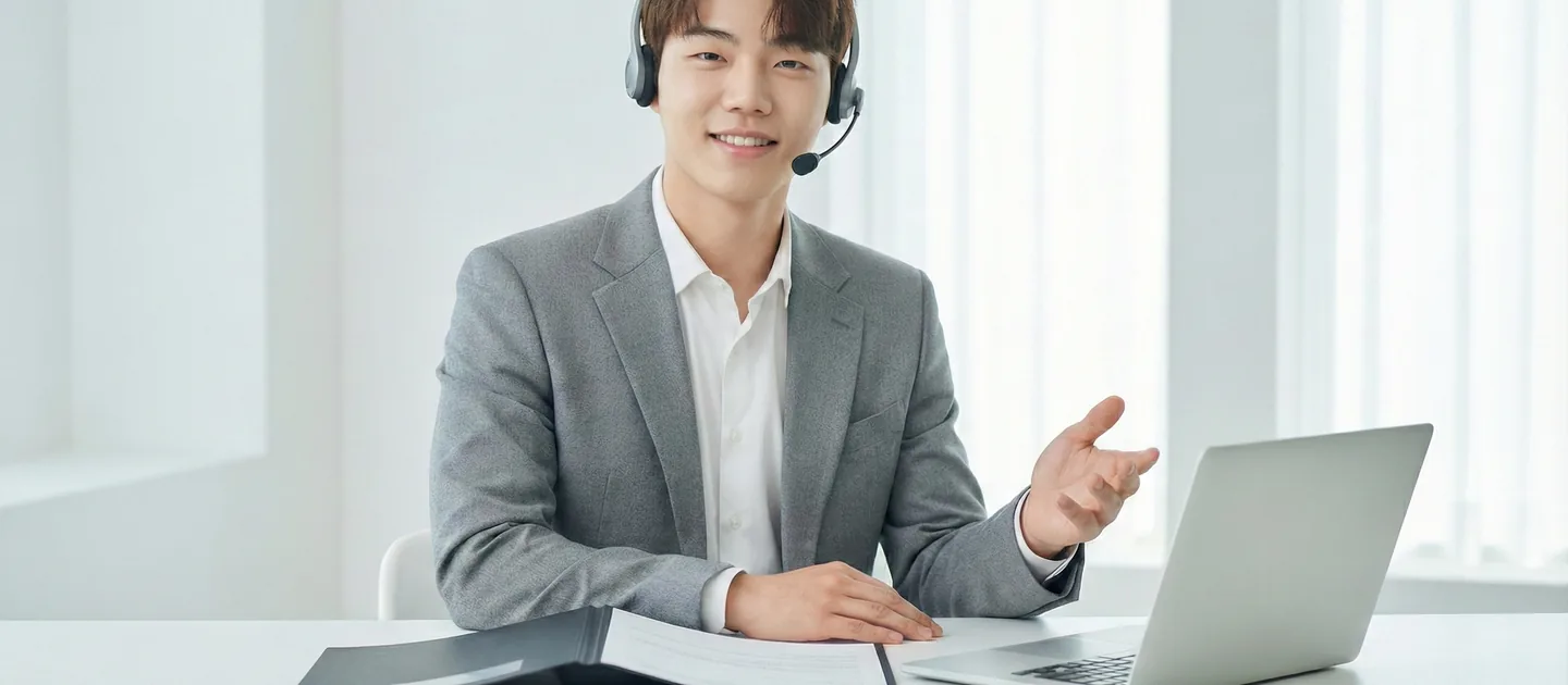 우리카드깡 상담 진행 모습을 담은 참고 사진